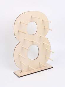 1Set Number 0-9 Wooden Doughnut Display Stand Holder Board,Birthday Party Table Decor Shower Wedding Gender Reveal Party Supplies