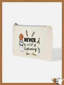 We Bare Bears X SHEIN 卡套 - 杏色 - 查看 2