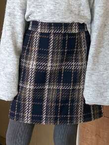 DAZY 少女格子呢裙