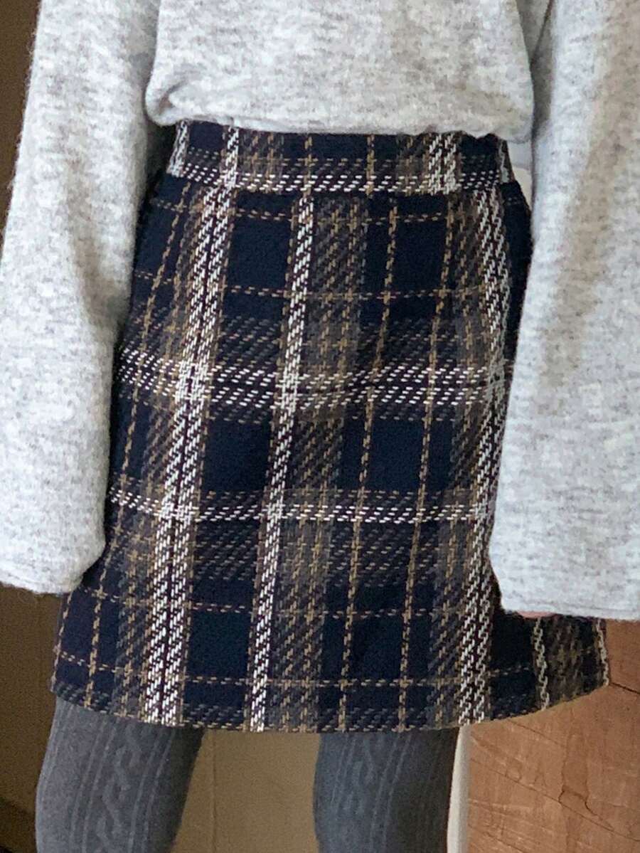 DAZY 少女格子呢裙