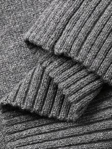 DAZY Young Girl Fall/Winter New Loose Gray Cardigan Sweater For Girls - Grey - View 7