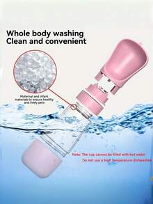 1 件便携式狗狗水瓶和碗分配器 - 让您的宠物在外出时保持水分充足,狗狗用品,狗狗,宠物