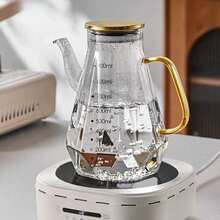 High Borosilicate Glass Oil Bottle, Diamond Shape, Kitchen Household Oil Bottle Soy Sauce Vinegar Bottle - Multicolor - View 7