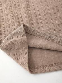 Manfinity Homme 男士撞色V领短袖T恤套装（2件装）搭配抽绳松紧腰短裤，休闲百搭，适合度假、日常办公、约会、聚会等场合，简约风格，经典山本耀司设计，自用或送礼皆宜。 - 彩色 - 查看 6