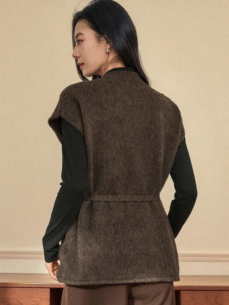 Women's Elegant Loose Batwing Sleeve Sweater, Suitable For Commuting, Autumn/Winter