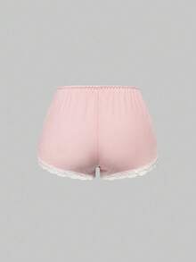 ROMWE 女士罗纹蕾丝吊带背心和短裤休闲睡衣套装，情人节礼物