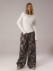 Musera Sport Sport Graphic Print Fitted Long Sleeve Top Padel Autumn Fall Winter Activewear Sport Gym Workout Explorer