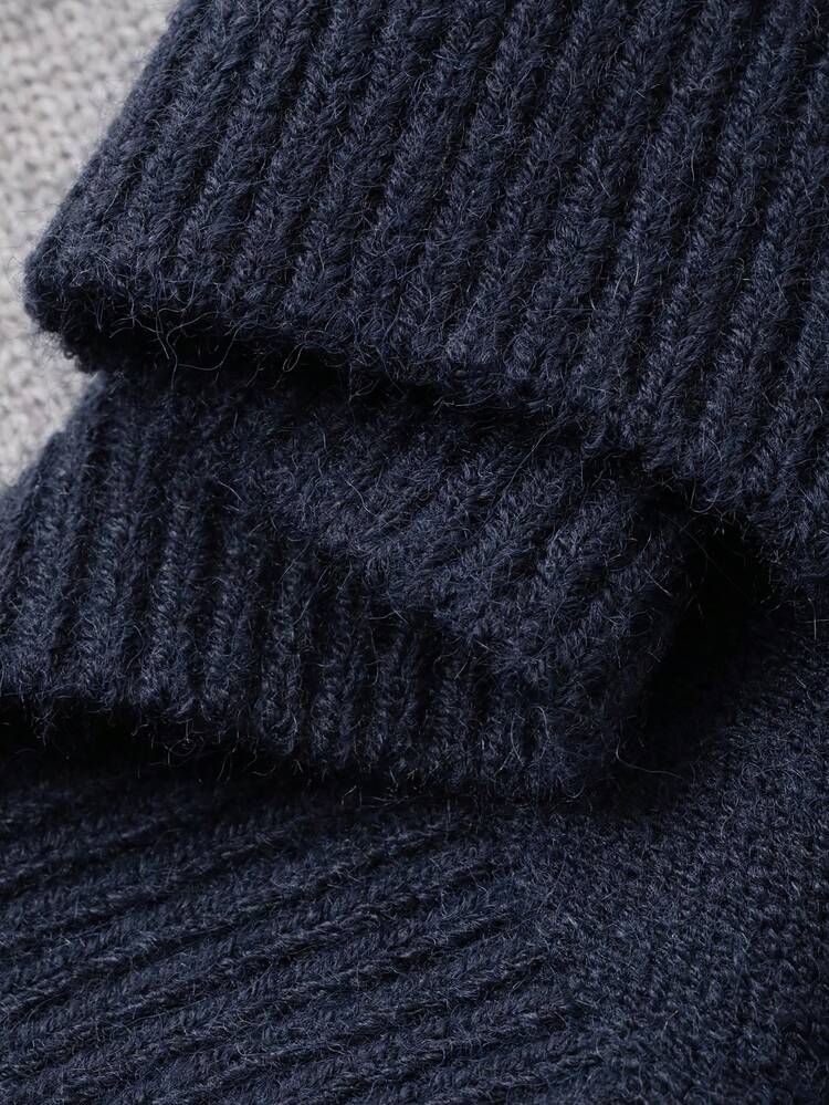 Toddler Boys' V-Neck Striped Long Sleeve Sweater, Autumn/Winter