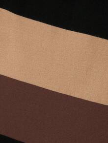 男童条纹圆领长袖休闲宽松针织衫，秋冬款