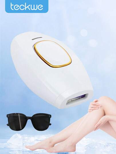 Teckwe IPL Laser Hair Removal For Women And Men, 500,000 Flashes Painless Hair Remover With 5 Power Levels, Body And Face Shaver, At-Home Device For Body, Bikini, Legs, And Underarms, Beauty Travel Essentials-UK Plug