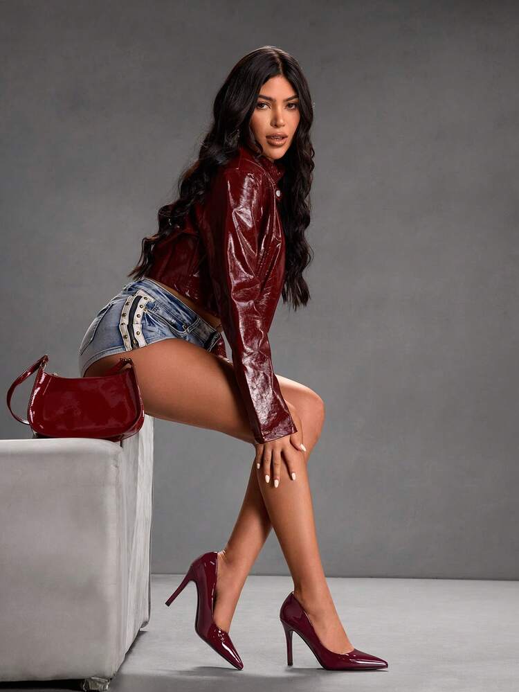 CUCCOO SZL Women's Elegant Pointed Toe Pumps For Commuting For Christmas Valentine's Day Spring Shoes