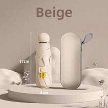 1 pieza Paraguas mini portátil tipo cápsula - Paraguas de viaje multifuncional resistente al agua y protección UV - Multicolor - Ver 12