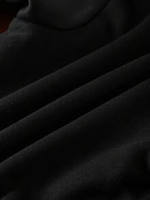 2pcs/Set Tween BoysEquestrian Silhouette Minimalist Crew Neck Sweatshirt And Long Sweatpants, Autumn/Winter