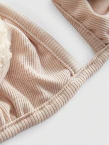 ROMWE Kawaii Y2K Sexy Teddy Bear Plush Bikini Top For Women - Brown - View 4