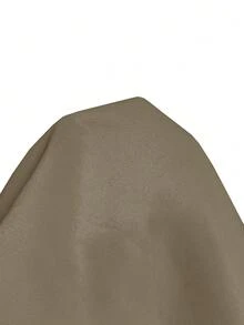 SHEIN PETITE 2 件套女式长袖运动衫和裤子套装，运动衫上衣配抽绳连帽衫，松紧腰裤 - 摩卡棕 - 查看 4