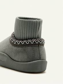 Cozy Pixies Autumn/Winter All-Match Casual Fashion Versatile Plush Thickened Warm Cute Soft Baby Snow Boots, Ankle Boots, Slippers - Army Green - View 6