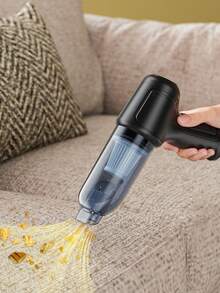 Teckwe 手持式吸尘器、空气除尘器、便携式迷你无线清洁器，吸力强劲，干湿两用手持式车载吸尘器，配备多吸嘴/小型拖把，适用于汽车、家庭、办公室和宠物清洁