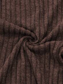 INAWLY Bộ 3 quần legging cạp cao màu trơn có gân cỡ lớn cho nữ - Nhiều màu - Xem 5