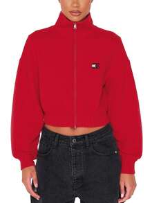 Tommy Hilfiger Relaxed Women's Full Zip Cardigan Red - Red hot - 查看 1