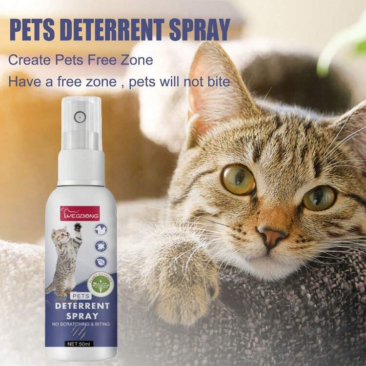 1 pieza/2 piezas Spray anti-arañazos para mascotas de 50ml, spray para restringir áreas para gatos y perros, spray anti-arañazos y mordeduras para puertas y sofás - Multicolor - Añade 1