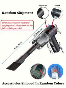 1 件迷你强力无线车载吸尘器，多功能家用吸尘器和吹风机，适用于清洁家具、键盘、干湿两用、吸尘器配件、清洁用品、小家电