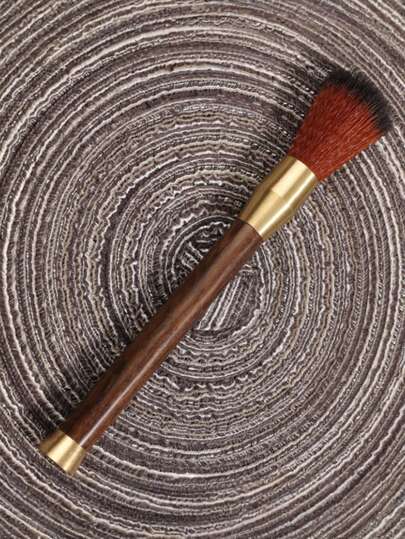 1件装咖啡研磨机清洁工具，木柄配天然鬃毛，用于研磨咖啡豆，适合家庭厨房和专业咖啡师使用，也可作为学校用品、情人节、婚礼、生日礼物、厨房配件、厨房工具和秋季装饰品。