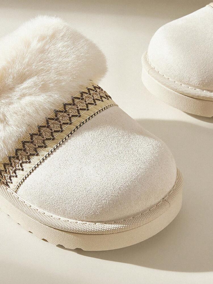 CUCCOO EASI Women's Fashionable Versatile Casual Thick Sole Snow Boots, Winter For Christmas