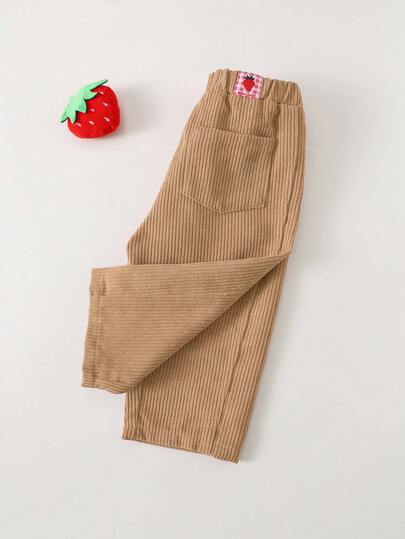 Cozy Pixies Pantalones casuales y cómodos de pana rosa para bebé niña, con diseño lindo y estilo sencillo que combina con todo, adecuados para interiores, exteriores, uso diario, deportes, fiestas, fotografía, Navidad, otoño/invierno