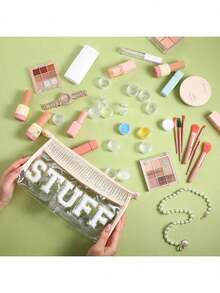 30pcs 3/5 Gram Sample Containers Empty Plastic Cosmetic Pot Jars For Eye Shadow Nails Powder Jewelry Cosmetic Lip Balm Lip Gloss Cream Lotion , Tiny Sample Jars, Transparent Round Plastic Small Box Storage Lip Balms, Lotion, Powder - Clear - View 6