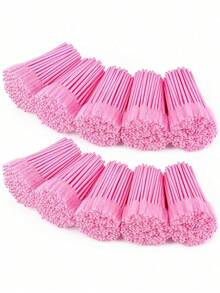 1/10/50/100/200/250/500Pcs Disposable Pink Eyelash Brushes Mascara Wands Lash Eyebrow Spoolies Mini Makeup Applicators