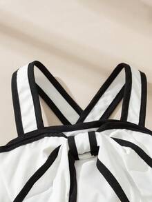 Souflis Souflis Váy đầm ren trắng thanh lịch kiểu Pháp cổ điển mới cho bé gái, thích hợp mặc đi học, đi chơi, dự tiệc và nhiều dịp khác nhau, váy cho bé gái - trắng - Xem 8