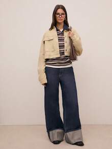 Nöista Áo polo dài tay kẻ sọc, chất liệu dệt kim mềm mại, độ dày vừa phải, mang đến cảm giác thoải mái và trẻ trung, hoàn hảo cho kỳ nghỉ xuân của phái nữ, những bộ trang phục ấm áp cuối tuần, phong cách thường ngày theo mùa, các buổi tụ họp sinh nhật và ngày Valentine trang trọng. - Màu xanh hải quân - Xem 5