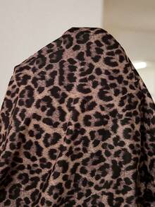 MaterniWear Spring Women ,Office, Business Maternity Work Top Casual Woman, Fall ,Autumn ,Pregnant Women's Fashionable Leopard Print Fitted Long Sleeve T-Shirt, Autumn Maternity Top For Women Leopard Print Top Cheetah Print Top Fall Winter - Brown - View 8
