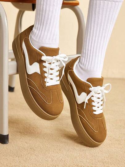 CUCCOO EASI Women's Casual Thick Sole Platform Sneakers, Fashion & Versatile For Christmas