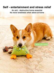 PETSIN Đồ chơi cho chó, Đồ chơi nhồi bông cho chó, Bền cho chó nhai và mọc răng, Tự giải trí, Thích hợp cho chó cỡ nhỏ đến trung bình, Đồ chơi cho thú cưng - Nhiều màu - Xem 4