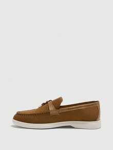 CUCCOO BIZCHIC Sepatu Loafer Kasual Nyaman Berbahan Suede Warna Cokelat Muda untuk Wanita, Cocok untuk Bepergian, Aktivitas Luar Ruangan, Belanja, Kerja, dan Pemakaian Sehari-hari untuk Natal. - Unta - View 9