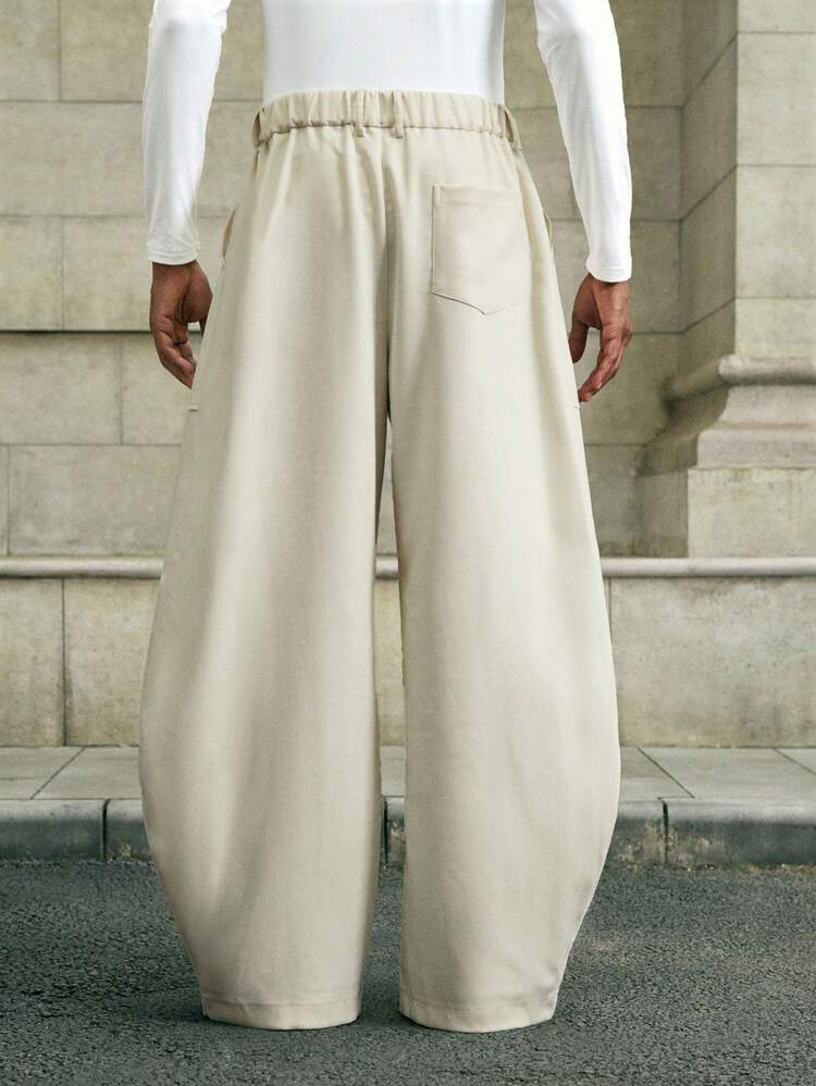 メンズ 無地ポケットボタンカジュアルルーズパンツ パンツ ジュエリー メンズクリームジョガーパンツ メンズヘンリーネック ドローストリングパンツ メンズパンツチェーン クリームパンツ メンズ
