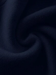 Franclia 女士秋冬花卉装饰荷叶边针织开衫 - 寶藍色 - 查看 8