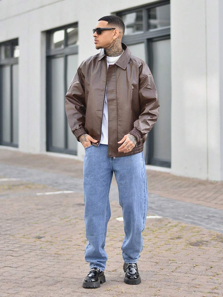 Devon Thys Men Slant Pocket Tapered Jeans - Light Wash - View 1