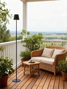 1个可充电简约落地灯，亮度可调，可作桌面阅读灯、立式氛围灯、触摸开关，适用于卧室、客厅、床头装饰灯、夜灯。 - 彩色 - 查看 4