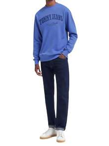 Tommy Hilfiger Varsity Men's Sweatshirt Blue - Electric Blue - 查看 3