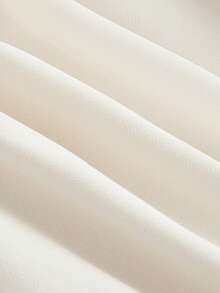 SHEIN MOD Apricot Asymmetrical Halter Neck Dress With Backless, Pleated Bust And Ruffle Hemline - Apricot - View 4