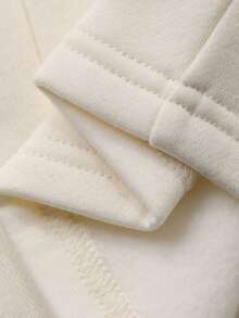 DAZY 女士休闲宽松荷叶边运动裤，秋冬款 - 白色 - 查看 6