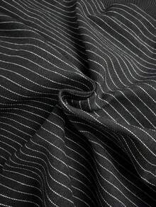 Flirla Petite 女式超低腰休闲有机棉直筒裤 - 黑色 - 查看 8