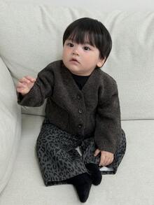 DAZY 男童休闲宽松水洗豹纹牛仔裤