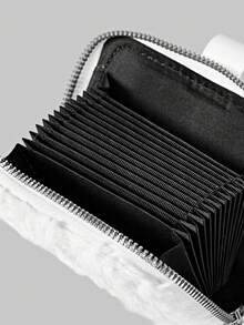 We Bare Bears X SHEIN A Yellow Plush Five-Pointed Star Pull Tab Fashion Cute Portable Change Purse