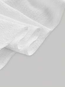 SHEIN MOD White Ruffled Off Shoulder Romantic And Cute Summer Dress - White - View 4