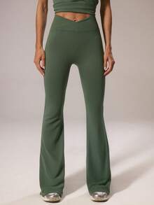 Musera Sport Legging de sport sans couture à taille haute et évasé, idéal pour les activités sportives, le fitness, le Pilates et l'usage quotidien casual