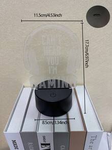 1pc Night Light(Can't Hear You I'm Gaming), 7 Color Variations, Game Player Gift Game Decoration Room Birthday Christmas Party Supplies - 1PC - View 11