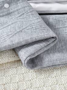 SHEIN 男婴秋季新款绅士风二合一连体衣 - 灰色 - 查看 8